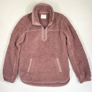 Abercrombie & Fitch Pink Sherpa Hoodie